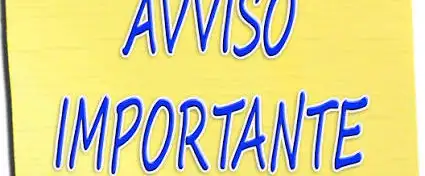 avviso importante
