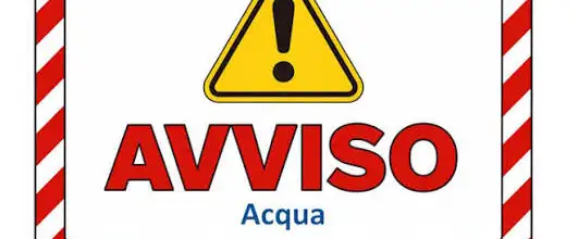 avviso acqua