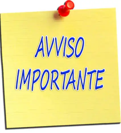 avviso importante avviso importante
